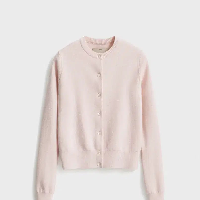 [BUNJANG] Pottery Merino Wool Women's Cardigan Light Pink / [새상품] 포터리 - 메리노울 여성 가디건