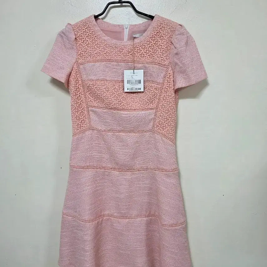 [BUNJANG] Kenneth Lady Pink Lace Dress / 케네스레이디핑크색 레이스 배색 원피스.260725