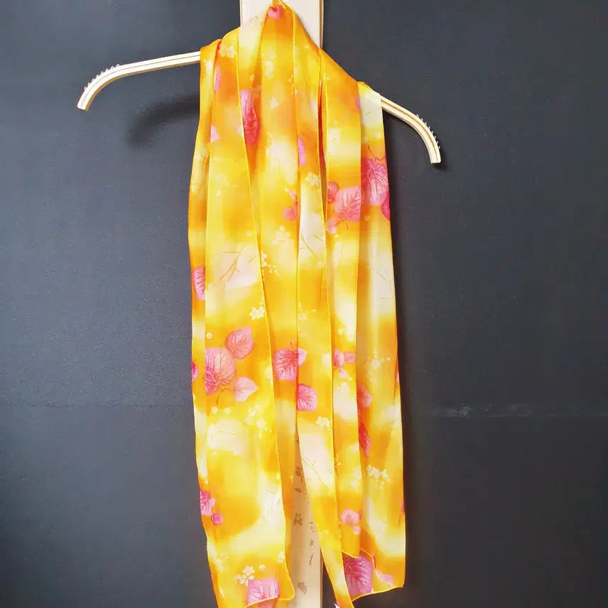 [BUNJANG] Yellow Scarf One Size 100% Polyester / 진짜만원 스카프 옐로우