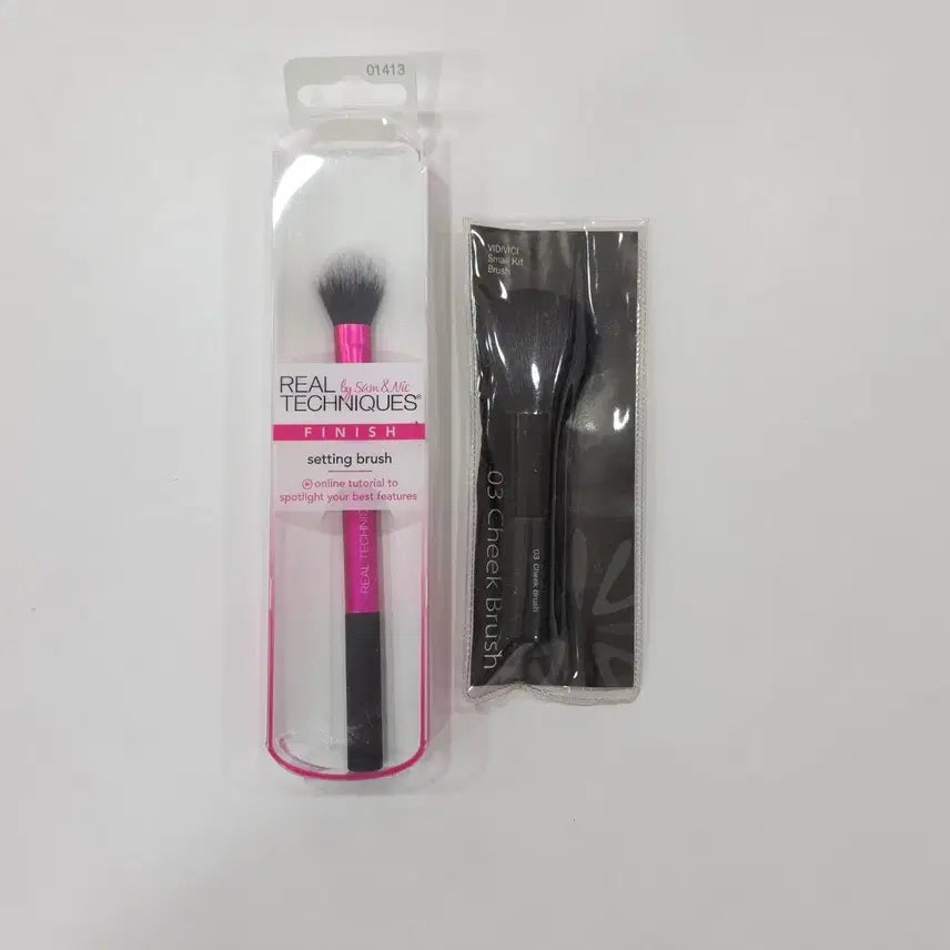 [BUNJANG] Real Techniques Setting Brush (1413), Body Beach Small Cheek Brush / 리얼테크닉스 세팅 브러쉬 (1413), 바디비치 스몰 치크 브러시