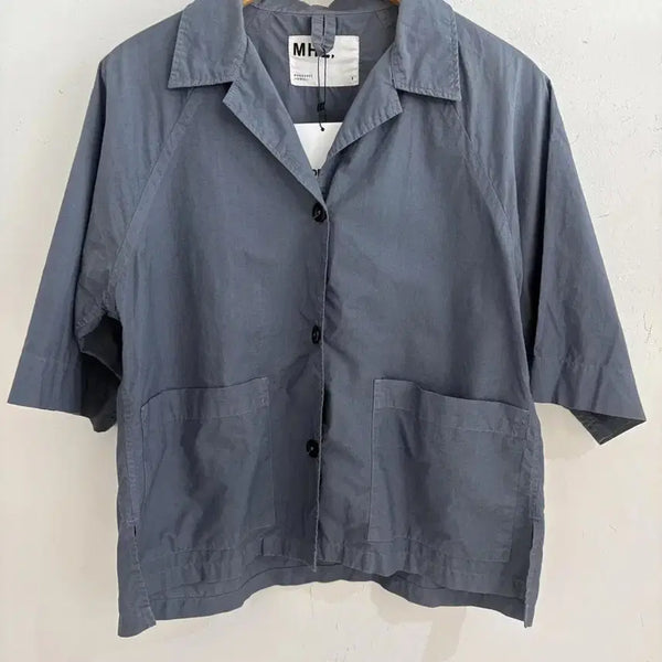 [BUNJANG] Mhl Cotton-Linen Blend Shirt Gray Size 1 / Mhl 셔츠