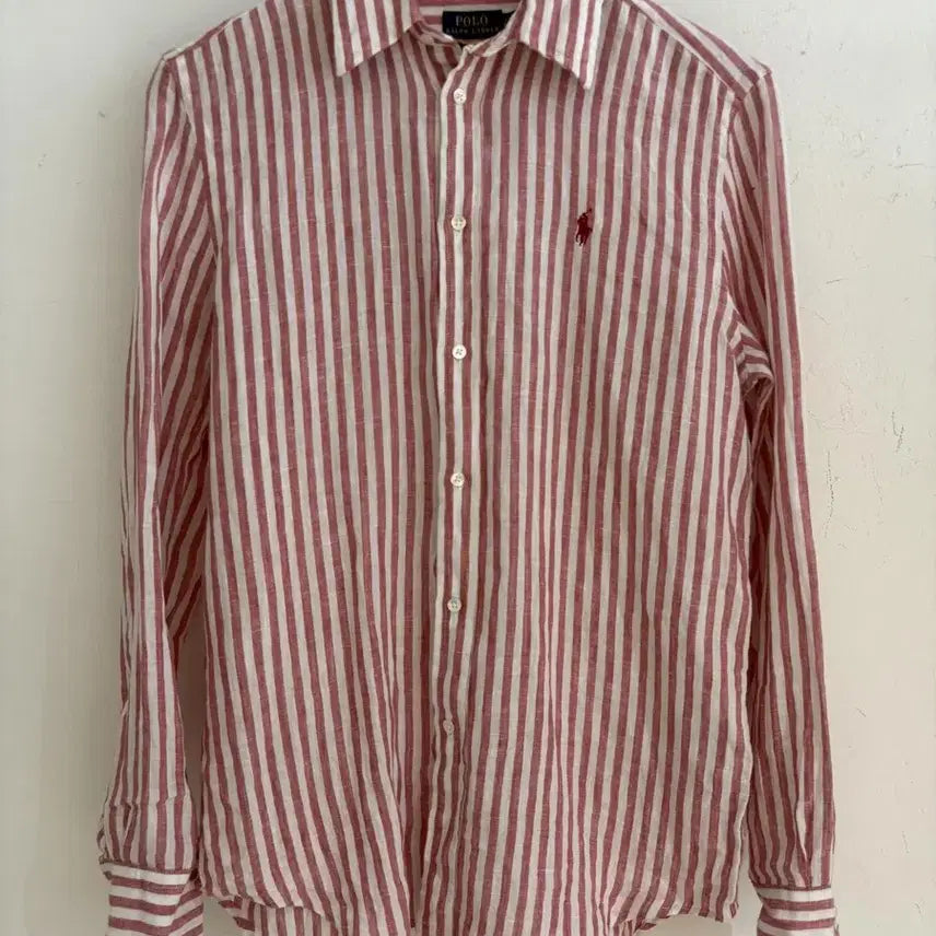 [BUNJANG] Polo Linen Shirt Pink / 폴로 린넨셔츠