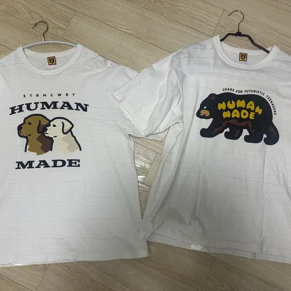[BUNJANG] Human Made T-Shirt Bundle Set / 휴먼메이드 반팔 2xl 2장 일괄 판매