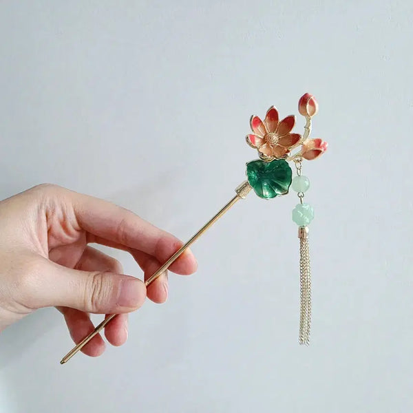 [BUNJANG] Lotus Hairpin / 한복 비녀 연꽃 비녀
