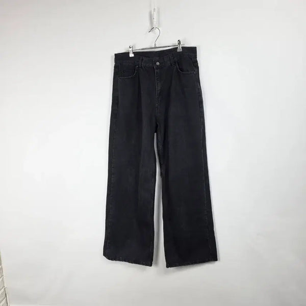 [BUNJANG] Weldon Black Wide Denim Pants Men's Size 35 Inch / 웰던 흑청 와이드 데님 팬츠 남 35인치 260803