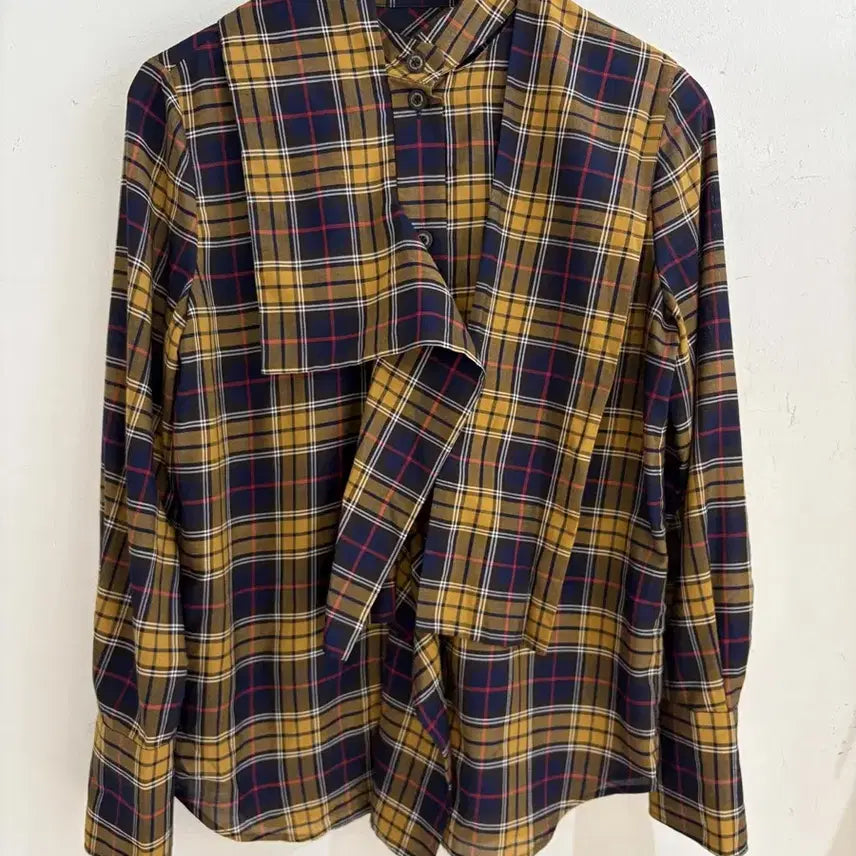 [BUNJANG] Vivienne Westwood Multi Color Tencel Blend Shirt Size 38 / 비비안웨스트우드 셔츠