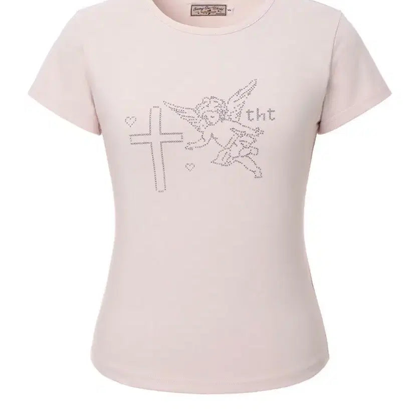[BUNJANG] 3Times Pixel Angel T-Shirt / [S] 쓰리타임즈 픽셀 엔젤티 pixel angel