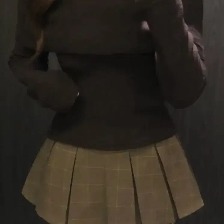 [BUNJANG] Checkered Mood Pleated Mini Skirt / 체크 무드 플리츠 미니 스커트 /미니 스커트 플리츠스커트