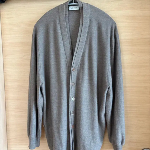 [BUNJANG] Lemaire Merino Blend Cardigan Beige XS / 르메르 메리노 블랜드 가디건 베이지 XS