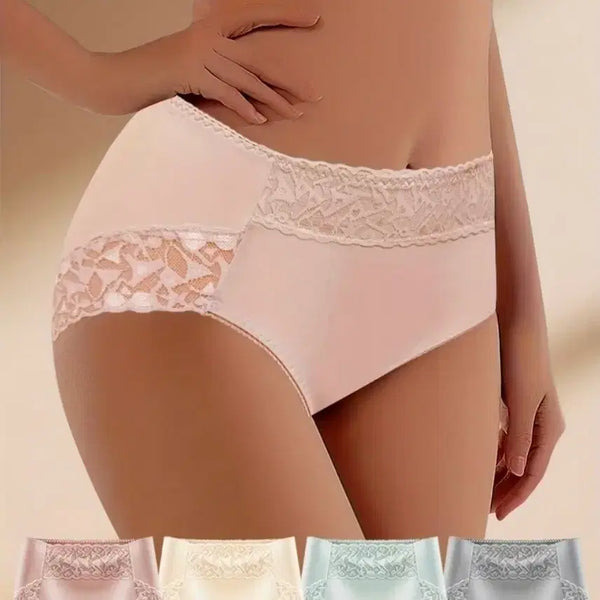 [BUNJANG] Women's Lace Lingerie 4-Piece Set, Size 77 / 4개입 여성 레이스 속옷 4종 세트,77사이즈