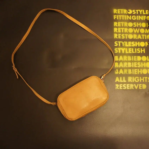 [BUNJANG] Vintage Leather Mini Crossbody Bag / Q7013 남자크로스가방 남성크로스백 미니가방 미니백 가죽백 가죽가방 빈티지가방