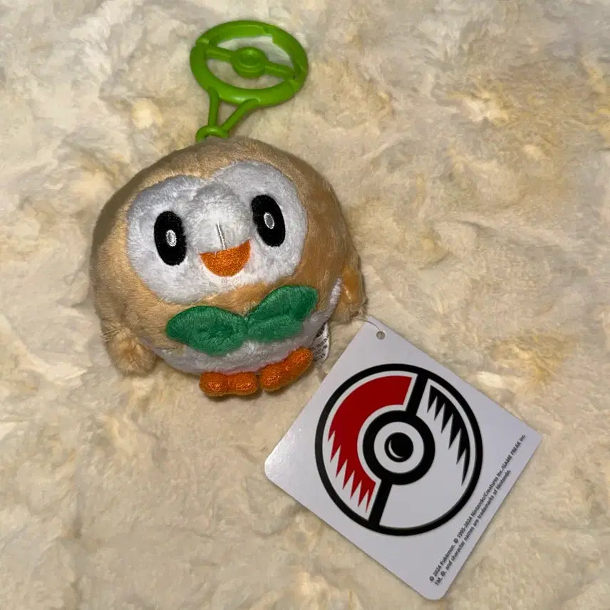 [BUNJANG] Pokemon Littleroot Nabble Carabiner Keychain / (미사용) 포켓몬 카라비너 키링 나몰빼미
