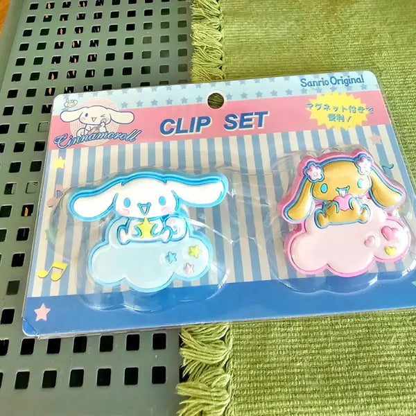 [BUNJANG] Sanrio Cinnamoroll Magnet Clip Set / 모카 시나모롤 자석 집게, 시나모롤 집게, 시나모롤 자석집게