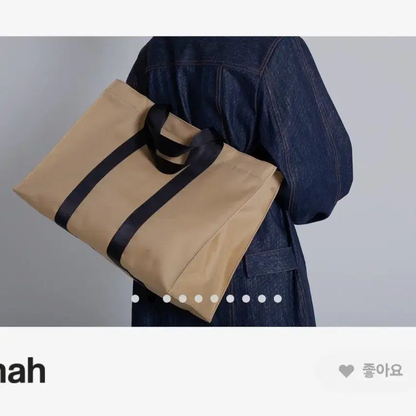 [BUNJANG] Ha Kaive Beige Dot Bag / 하 카아이브 베이지 도트백