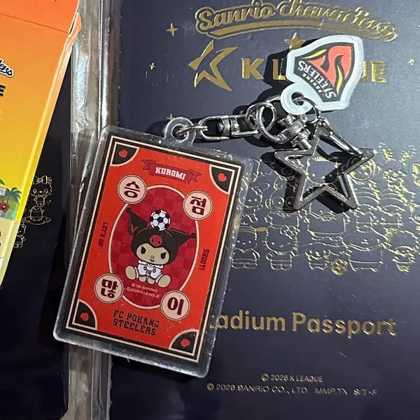 [BUNJANG] K League Pohang Kitty Charm Keychain / 케이리그 k리그 팝업스토어 부적 키링 포항 키티 키링 교환