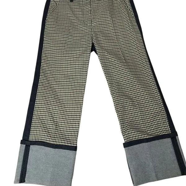 [BUNJANG] Lucky Chouette Women's Checked Pocket Pants / 새상품) 럭키슈에뜨 팬츠 바지 여성 청바지 체크무늬 포켓