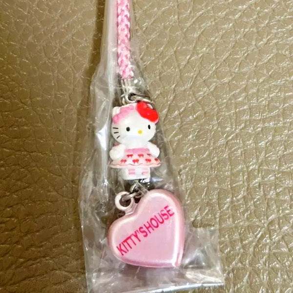 [BUNJANG] Vintage Hello Kitty House Strap Keychain / 고전 웨이트리스 키티 하우스 스트랩, 하우스 키티, 키티 하우스 키링