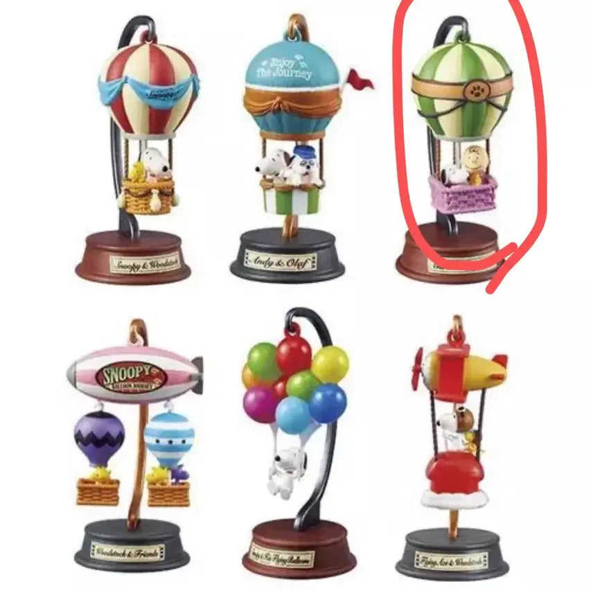 [BUNJANG] Snoopy's Balloon Trip Re-Ment Figures / 스누피의 풍선여행 피규어 리멘트