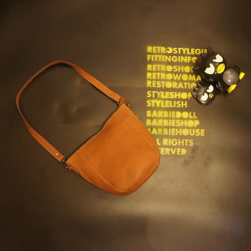 [BUNJANG] Crossbody Leather Bag Vintage / Q7014 크로스가방 크로스백 가죽백 가죽가방 빈티지가방 남성가방 남자백