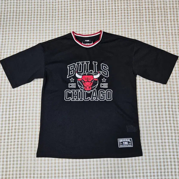 [BUNJANG] NBA Chicago Oversized T-Shirt / NBA 시카코 오버핏 반팔티 남자100