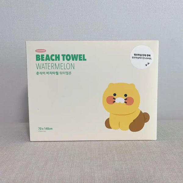 [BUNJANG] Choonsik Watermelon Beach Towel 70x140 / 춘식이 비치 타월 워터멜론 70x140