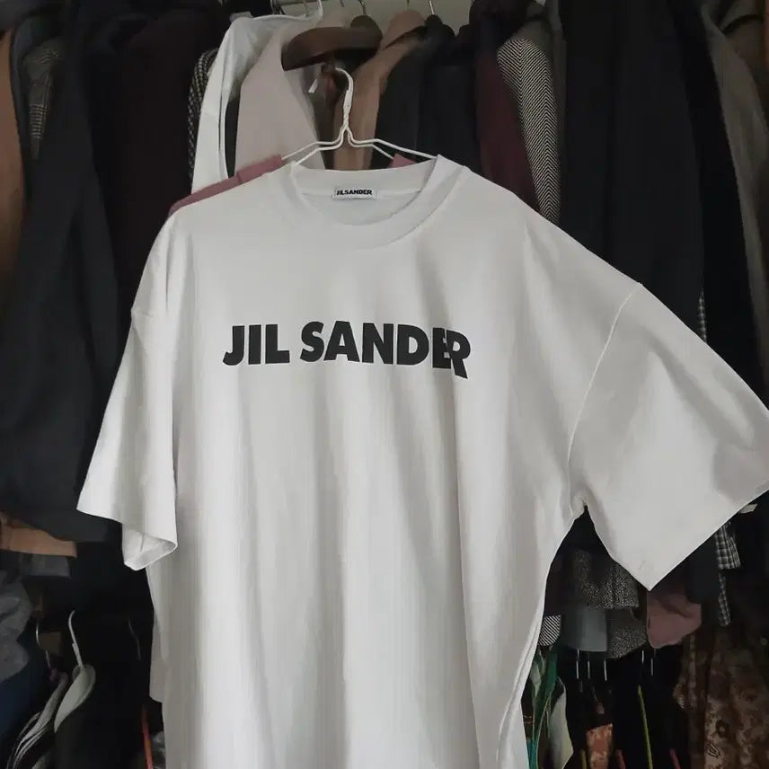 [BUNJANG] Jil Sander White Logo T-Shirt / 정품 질샌더 화이트 셔츠