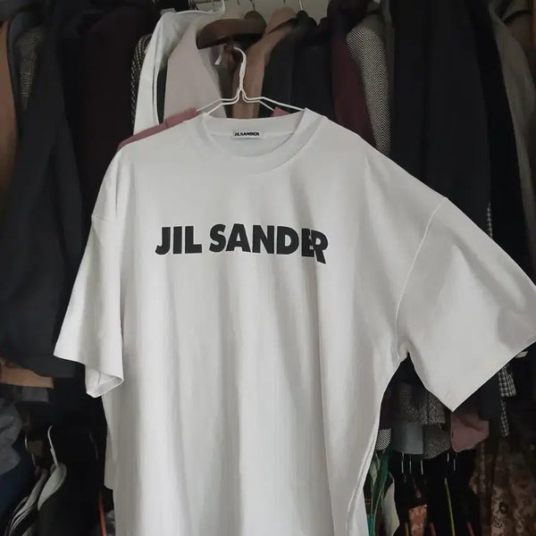 [BUNJANG] Jil Sander White Logo T-Shirt / 정품 질샌더 화이트 셔츠
