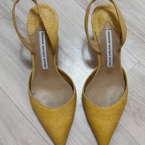 [BUNJANG] MyAiko Natural Cowhide 7cm Heels / 천연 소가죽 마이아이코 구두 7cm