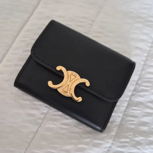 [BUNJANG] Celine Triomphe Card Holder Black / 셀린느 트리옹프 카드지갑 블랙