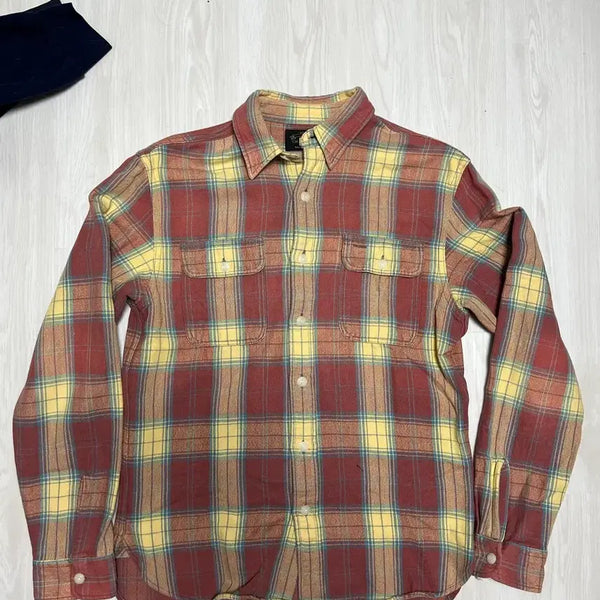 [BUNJANG] RRL Check Flannel Shirt / 더블알엘 RRL 체크 플란넬 셔츠