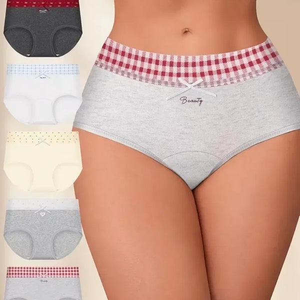 [BUNJANG] Women's 5-Piece Underwear Set (Mixed Colors), Size 77 / 5개입 여성 속옷 세트 (혼합 색상),77사이즈