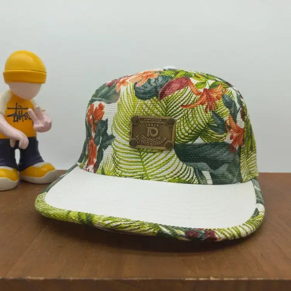 [BUNJANG] APERI Tropical Flower Scented Street Hip Hop Snapback Hat / [새상품] 아페리 트로피컬 플라워 향기 나는 스트리트 힙합 스냅백 모자 화이트 멀티