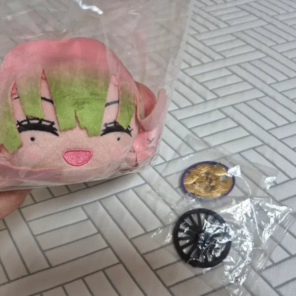 [BUNJANG] Demon Slayer Nesoberi Plush Toy & Sword Hilt Umbrella Markers Gacha Bundle Set / 귀멸의칼날 네소베리 누이 인형, 코등이 우산마커 가챠 일괄