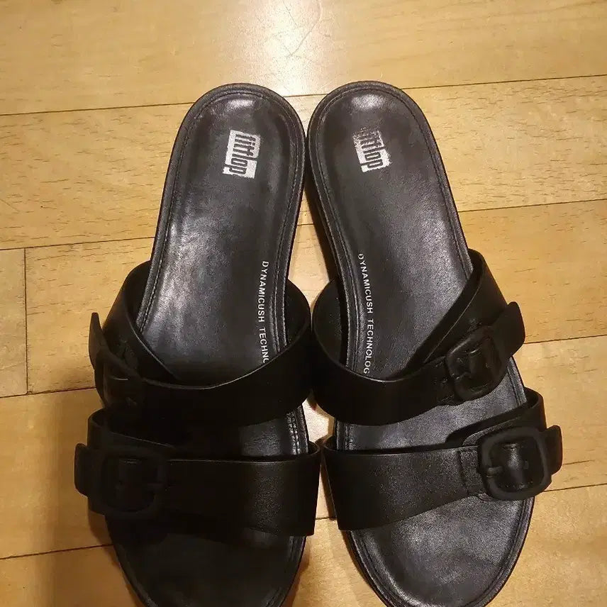 [BUNJANG] Fitflop Black Double Buckle Sandals EU 39 / 250 / 핏플랍 블랙 더블 버클 샌들 250