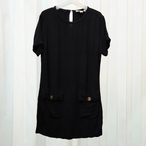 [BUNJANG] Michael Kors Gold Button Pocket Detail Dress / s 마이클코어스 골드 버튼 포켓 디테일 원피스 C656
