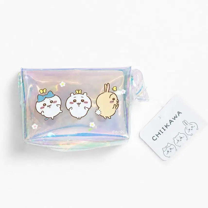 [BUNJANG] Chiikawa Hachiware Double-Sided Hologram Pouch Coin Purse / 치이카와 하치와레 양면 홀로그램 파우치 동전지갑