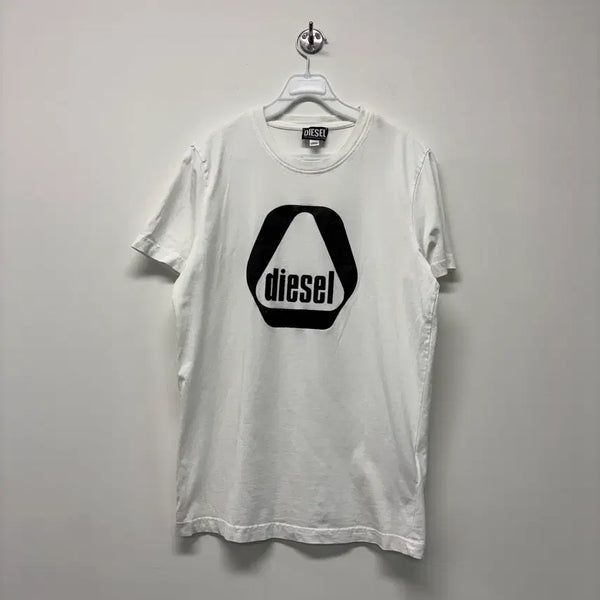 [BUNJANG] Diesel Short Sleeve T-Shirt White M / 디젤 반팔 티셔츠 화이트
