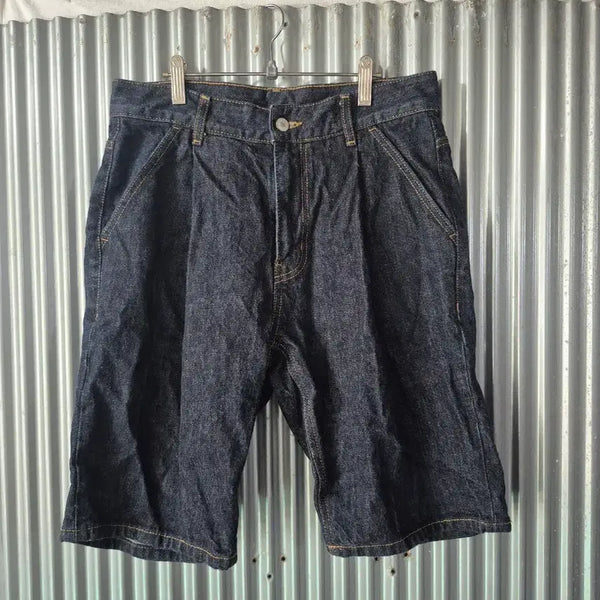 [BUNJANG] Uniform Bridge Black Denim Shorts Size S / S 유니폼브릿지 블랙 청 반바지