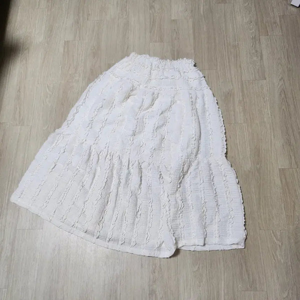 [BUNJANG] Ivory Lace Long Skirt / 아이보리 레이스 롱스커트