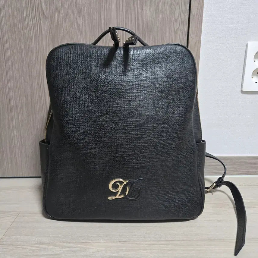 [BUNJANG] Daks Leather Backpack Black Unisex / Daks 닥스 가죽 백팩 블랙 남녀공용