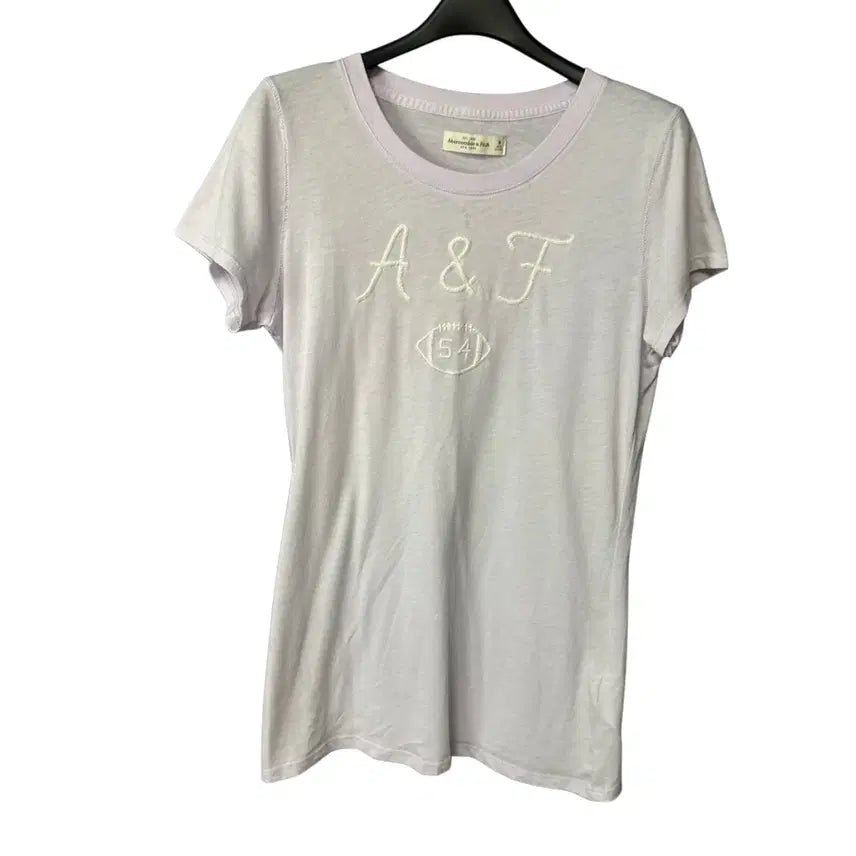 [BUNJANG] Abercrombie & Fitch Women's Lavender Short Sleeve T-Shirt / M 아베크롬비 여성 라벤더 반팔 티셔츠