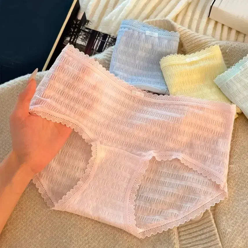 [BUNJANG] Women's Lingerie Set (Size 77) - Pink, Blue, Yellow, Mint / 여성 속옷 77사이즈 핑크/블루/옐로우/민트.5종