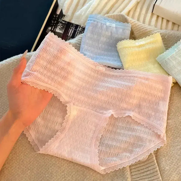 [BUNJANG] Women's Lingerie Set (Size 77) - Pink, Blue, Yellow, Mint / 여성 속옷 77사이즈 핑크/블루/옐로우/민트.5종