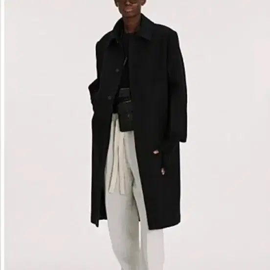 [BUNJANG] Recto Highland Black Balmaccan Overfit Coat / L)렉토 하이랜드 블랙 발마칸 오버핏 코트