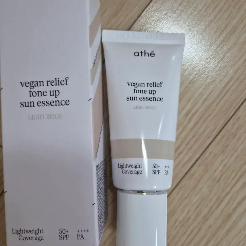 [BUNJANG] A THÉ Vegan Relief Tone-Up Sun Essence (Light Beige) / 아떼 비건 릴리프 톤업 선 에센스