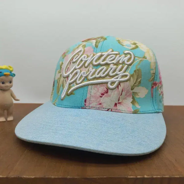 [BUNJANG] Tipings Blooming Flower Graphic Street Baseball Snapback Hat Mint Green / 티핑스 블루밍 플라워 그래픽 스트리트 야구 모자 스냅백 민트 그린