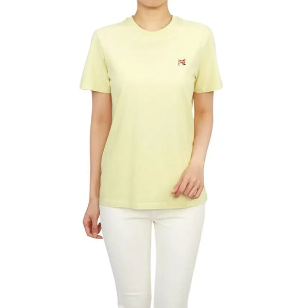 [BUNJANG] Maison Kitsuné Fox Head Lemon T-Shirt Women's Size S / [정품] 메종키츠네 폭스헤드 레몬 반팔티 여성 s
