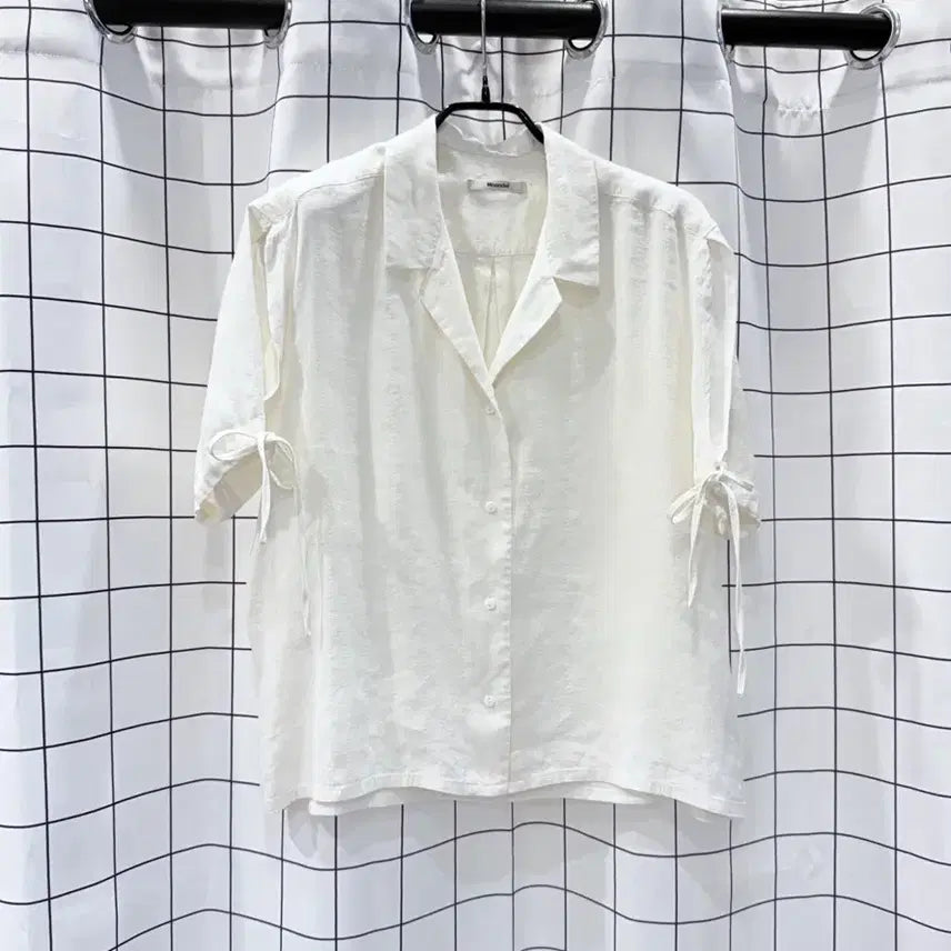 [BUNJANG] Moondal Linen Tencel Stripe Shirt Blouse / moondal 문달 셔츠블라우스