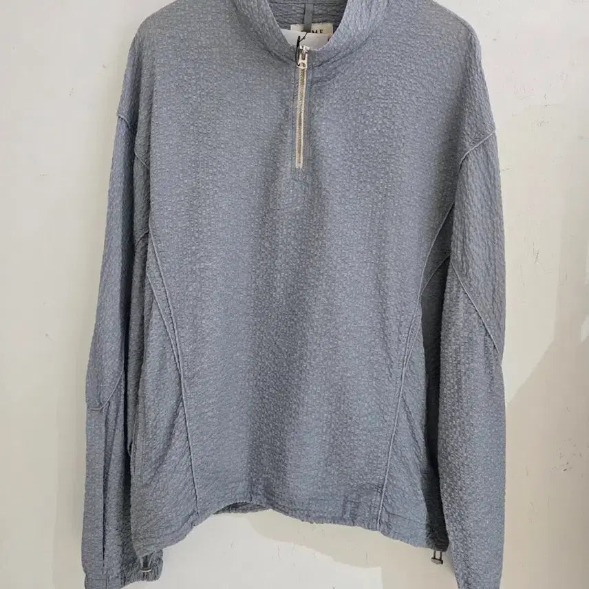 [BUNJANG] Time Homme Half Zip-Up Top Baby Blue / 타임옴므 하프집업 탑