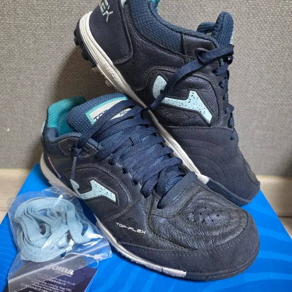 [BUNJANG] Joma Topflex Futsal Shoes Navy / 조마 탑플렉스 TF 풋살화 네이비